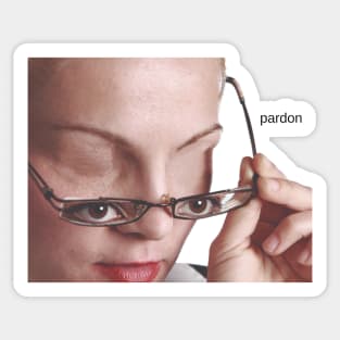 Pardon Sticker